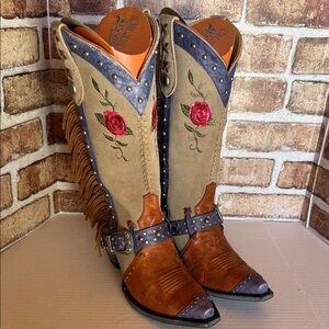 Old Gringo Brown and Tan Heeled Boots